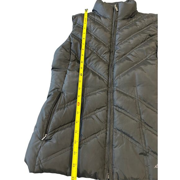 Eddie Bauer Black Goose Down Quilted Puffer Vest Size S Outerwear Outdoors - Picture 7 of 7